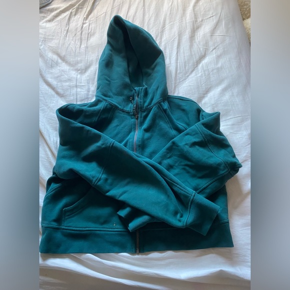 lululemon green jasper full zip scuba - Picture 2 of 2